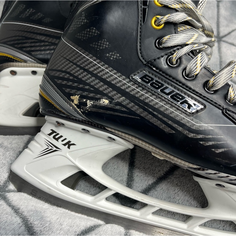 BAUER Supreme 160 Hockey Ice Skate Senior Stainless Tuuk Lightspeed Edge SK160SR - Picture 4 of 14